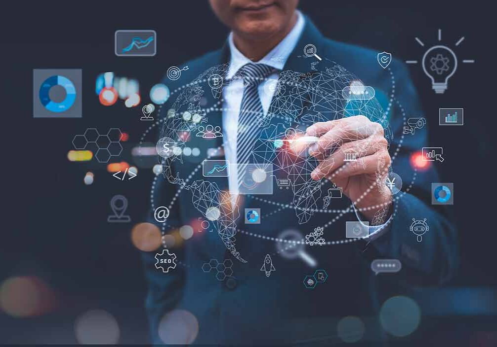 touching-global-network-with-technology-icons